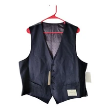Perry Ellis  Portfolio Men’s Suit Vest Large Dk Blue New