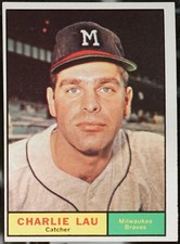 1961 Topps #261 Charlie Lau Baseball EX