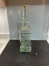 Vintage Large Glass Bottle with Tap and Cork For Drink Storage  Bottle