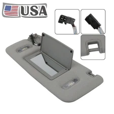 Gray Left Driver Side Sun Visor W/ Light Fits Chevrolet Suburban Tahoe 15-19 USA
