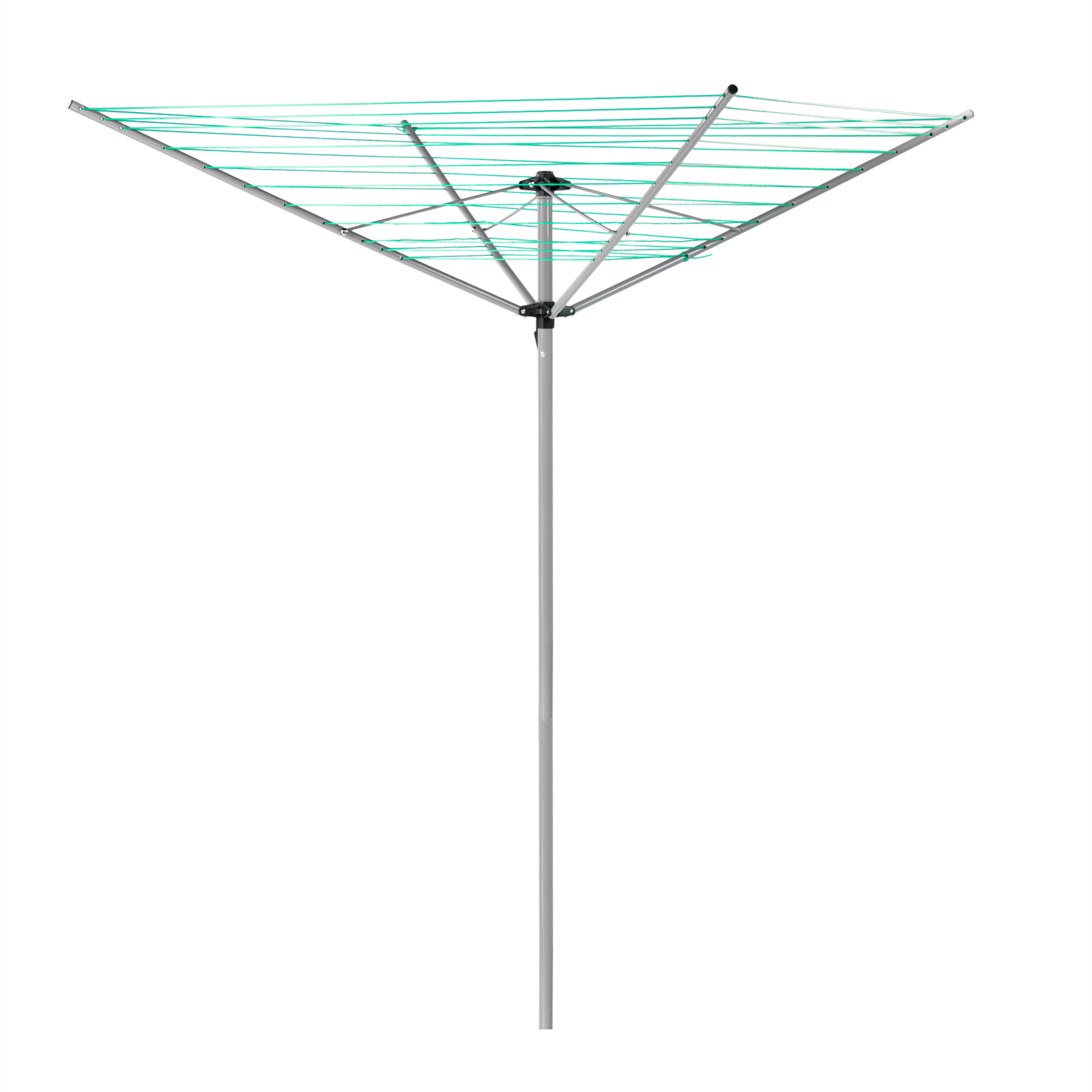 KCT 4 ARM ROTARY CLOTHES AIRER WITH COVER 50M DRYING AREA FOLDABLE WASHING LINE - Image 2