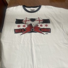 AEW CM Punk T-Shirt Men's  White AEW Wrestling “Best in the World” 2XL WWE