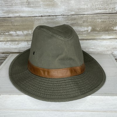 Scala Hat Classico Dorfman Pacific Company 100% Cotton Army Green