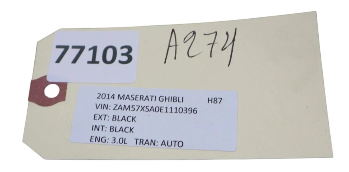 14-17 Maserati Ghibli Front Right Side Seat Belt Retractor 627069500 Oem