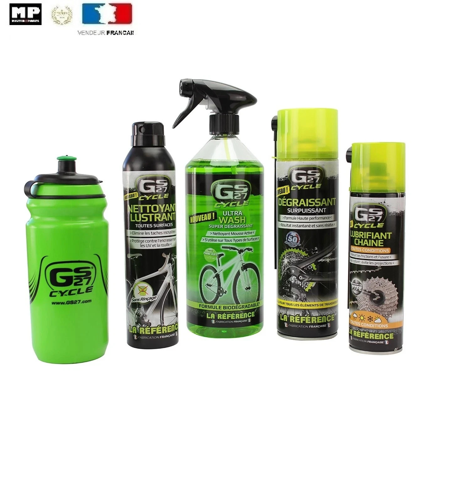 Kit entretien GS27 Pack Decouverte 5 articles pour faire briller la carrosserie