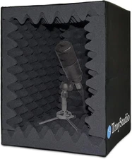Portable Vocal Booth, Large Foldable Microphone Isolation Shield, Music Recordin