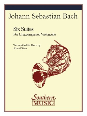 Johann Sebastian Bach 6 Suites for French Horn Solo Classical Sheet Music Book