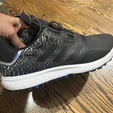 Adidas S2G BOA Spikeless Waterproof Golf Shoes Men US 13 Black excellent condit