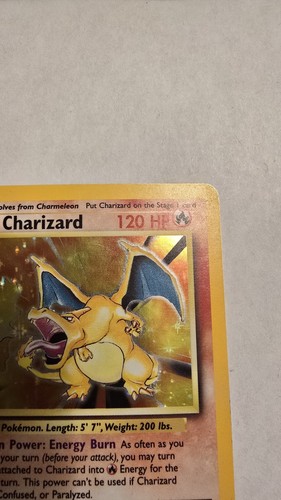 1999 POKEMON BASE SET UNLIMITED CHARIZARD HOLO 4/102 RARE VINTAGE Great Cond - Picture 4 of 19