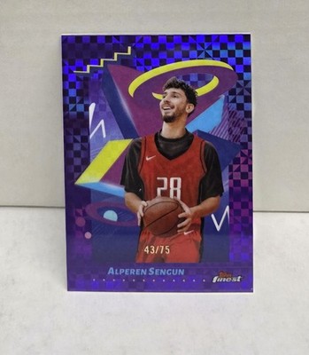 ALPEREN SENGUN 2024-25 Finest PURPLE XFRACTOR ~ #'d /75