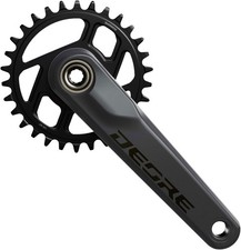 Shimano Deore FC-M6200 Crankset - 165mm, 12-Speed, 30t, 55mm Chainline, Dark Gra