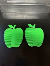 Vintage 1970s 1980's apple shaped comb Lot Hong Kong W27