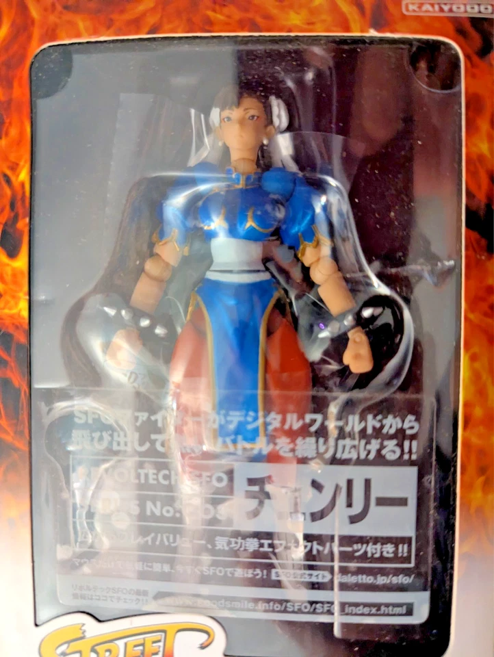 Figura Revoltech SFO No.003 Chun-Li Street Fighter Kaiyodo Japón Buena Sonrisa 2008 Foto 2 de 3
