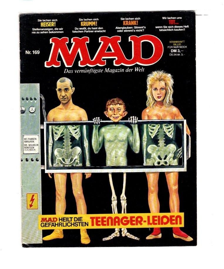 German/Germany MAD MAGAZINE #169 X-RAYS  Foreign Comic Book