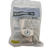 Everbilt 3-1/2 in. Stainless Steel Door Latch Safety Key Locking Gates Cabinets