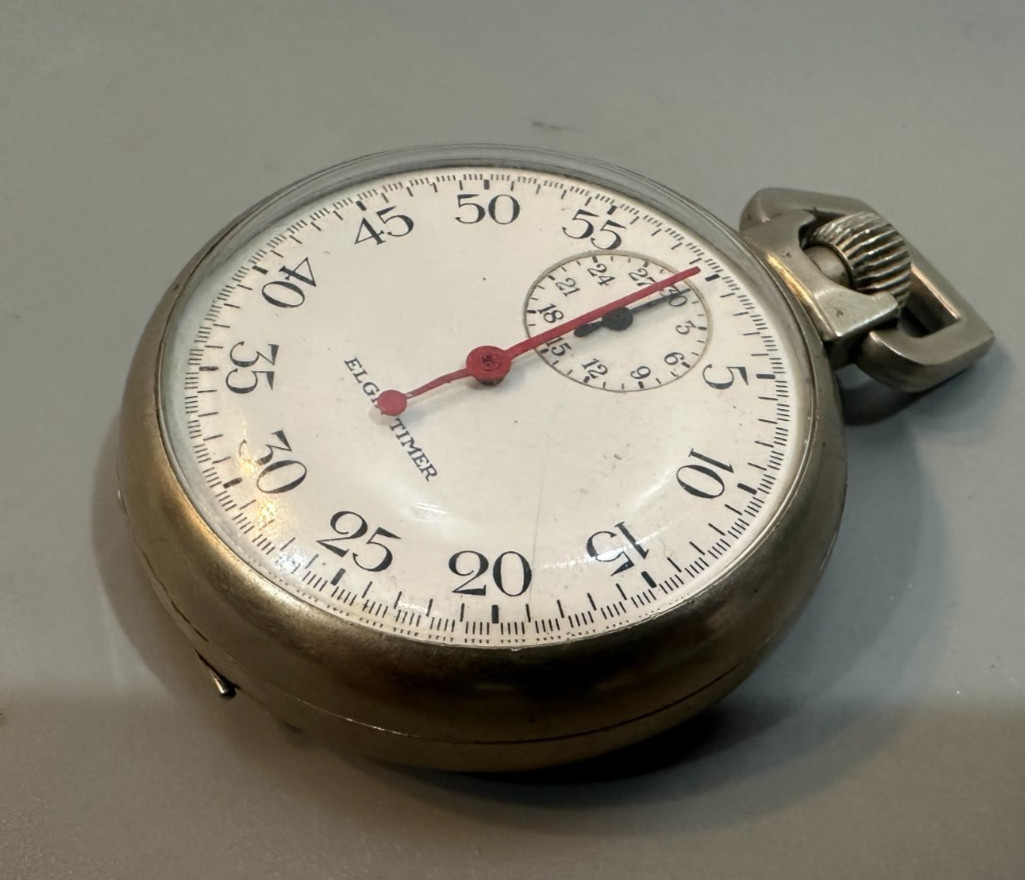 Vintage Elgin Timer WW2 US Military Issue Model 21 Stopwatch circa 1942