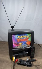 Vtg Symphonic 9 Retro Gaming CRT Kitchen Tv/vhs Combo W/remote Tested