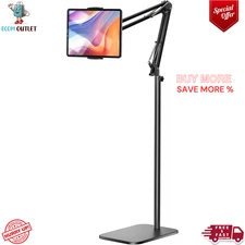 Tablet Floor Stand, 360° Rotatable Holder for iPad/iPhone/Kindle, 4.7"-12.9" Dev