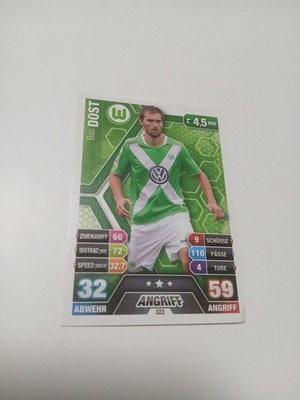 Match attax Karte Bas Dost VfL Wolfsburg NEU 