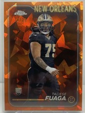 2024 Topps Chrome Sapphire Orange TALIESE FUAGA 10/25 Rookie RC Saints #296