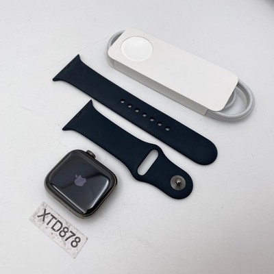 Apple Watch Series 8 - 41mm Stainless Steel Graphite (Unlocked) A2772 - Open Box