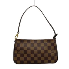 Auth LOUIS VUITTON Navona N51983 Ebene Damier - FL1002 Handbag Damier Canvas