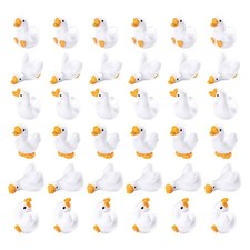 36pz Per Mini Statuine Oca in Resina per Scrivania Giardino e Fai da Te Decorazione Artigianale