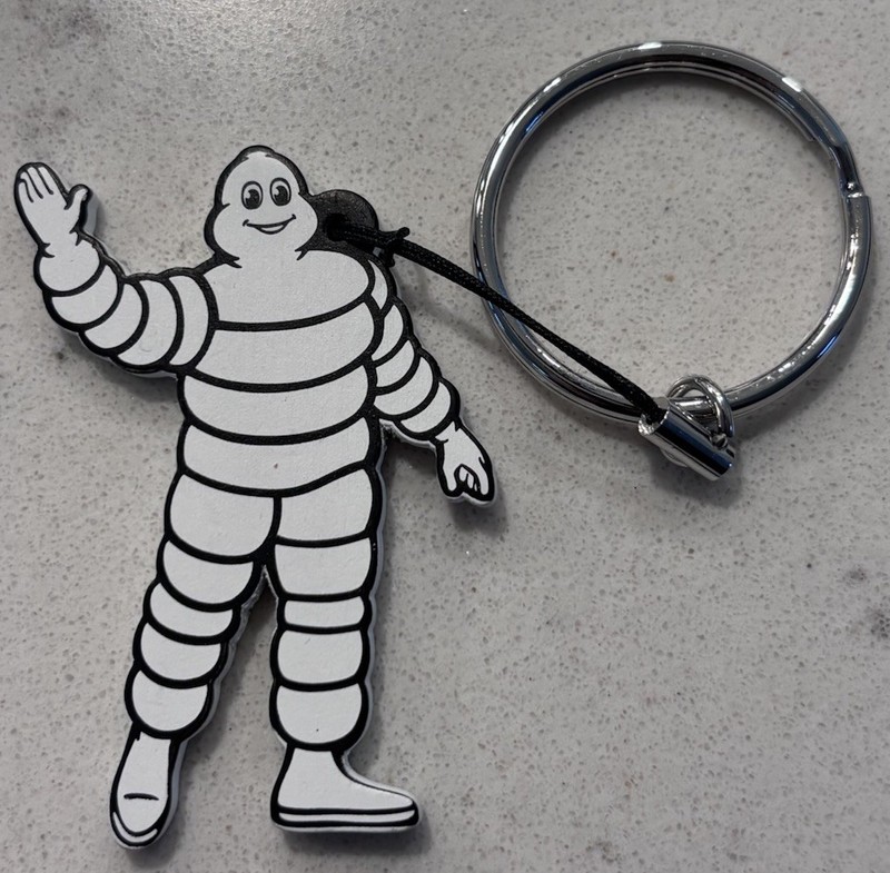 Michelin Man Waving Keychain Rolex 24 At Daytona Racing Michelin Tires