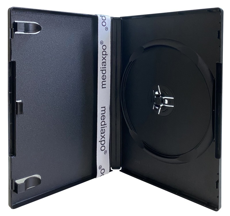 100 PREMIUM STANDARD Black Single DVD Cases 14MM (100% New Material)