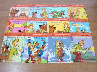 Scooby-Doo Phonics Reading Program Lot of 12 PB Books Home School - NICE