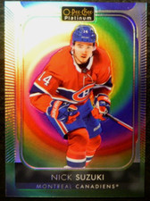 2021-22 21/22 Platinum Rainbow Color Wheel #82 Nick Suzuki Montreal Canadiens