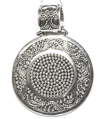925 Silber Wikinger Schild Amulett Handgeschmiedet Mittelalter Antikstyle Tracht