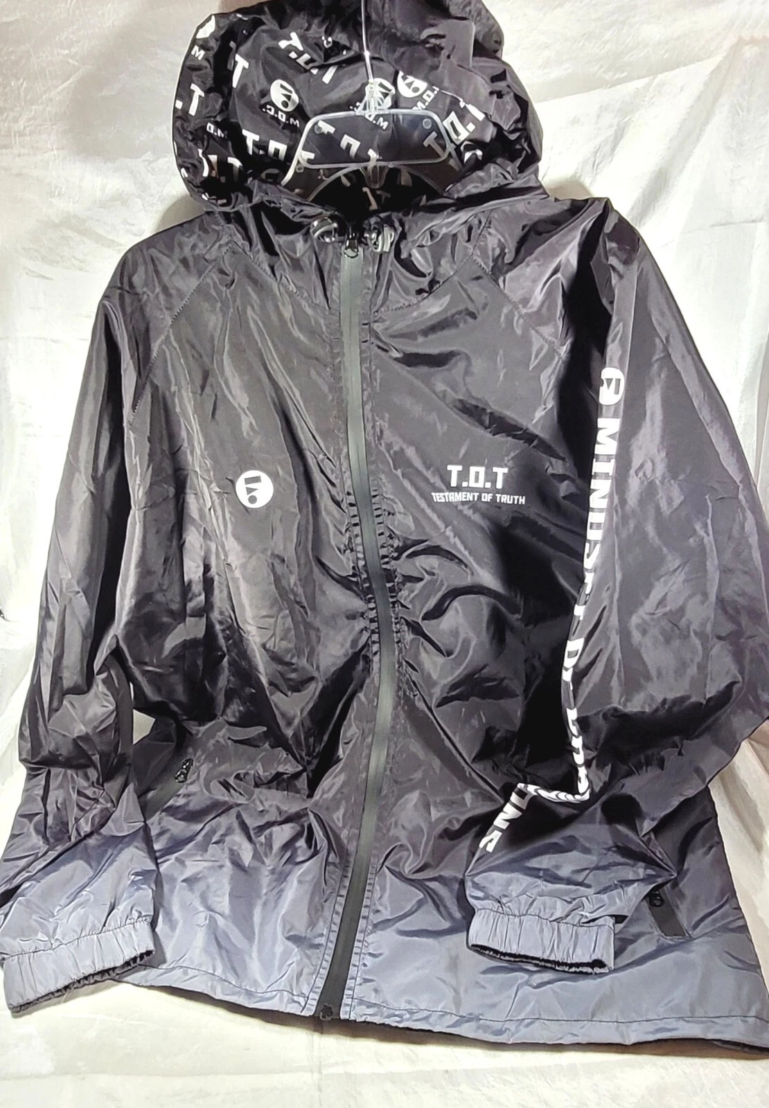 Forever Faith T.O.T. Testament of Truth Mindset of Champions Windbreaker - 3XL