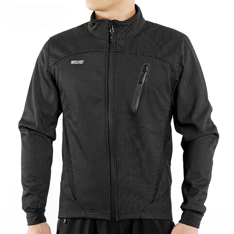 Chaqueta de Ciclismo Polar Hombre Invierno Térmica Bicicleta de Montaña Chaqueta Impermeable Bicicleta Foto 3 de 4