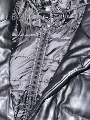 Sean John Weste 4X Puffer Kunstleder mit Kapuze Neu mit Etikett Neu mit Etikett Polyurethan - Bild 9 von 22