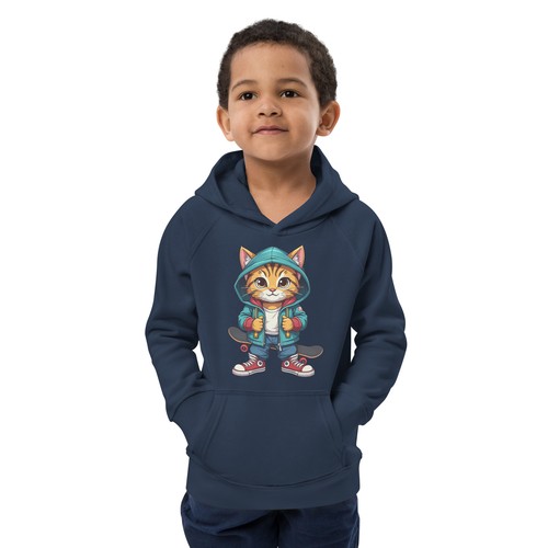 Kids eco hoodie Cats - Picture 9 of 13