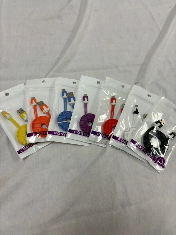 Cable plano micro USB Fosmon Vivid de 3 pies Foto 2 de 2