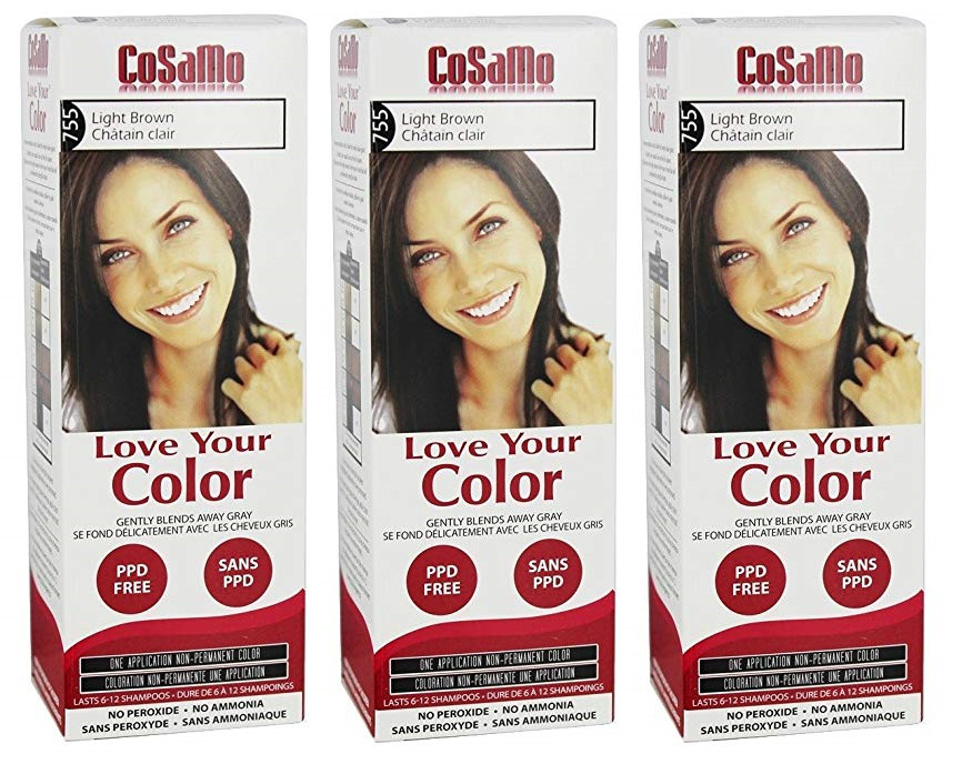 #755 Light Brown Compares To Clairol Loving Care #755 (3 Pack)