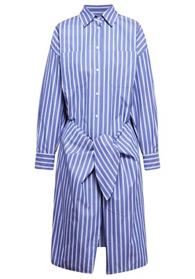 🌟Weekend MAX MARA Striped COTTON Poplin Dress UsS8_ It42_ De38_