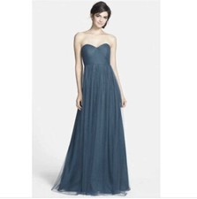 Jenny Yoo  Dress Fairycore Coquette Annabelle Convertible Teal Bridesmaid Size 2