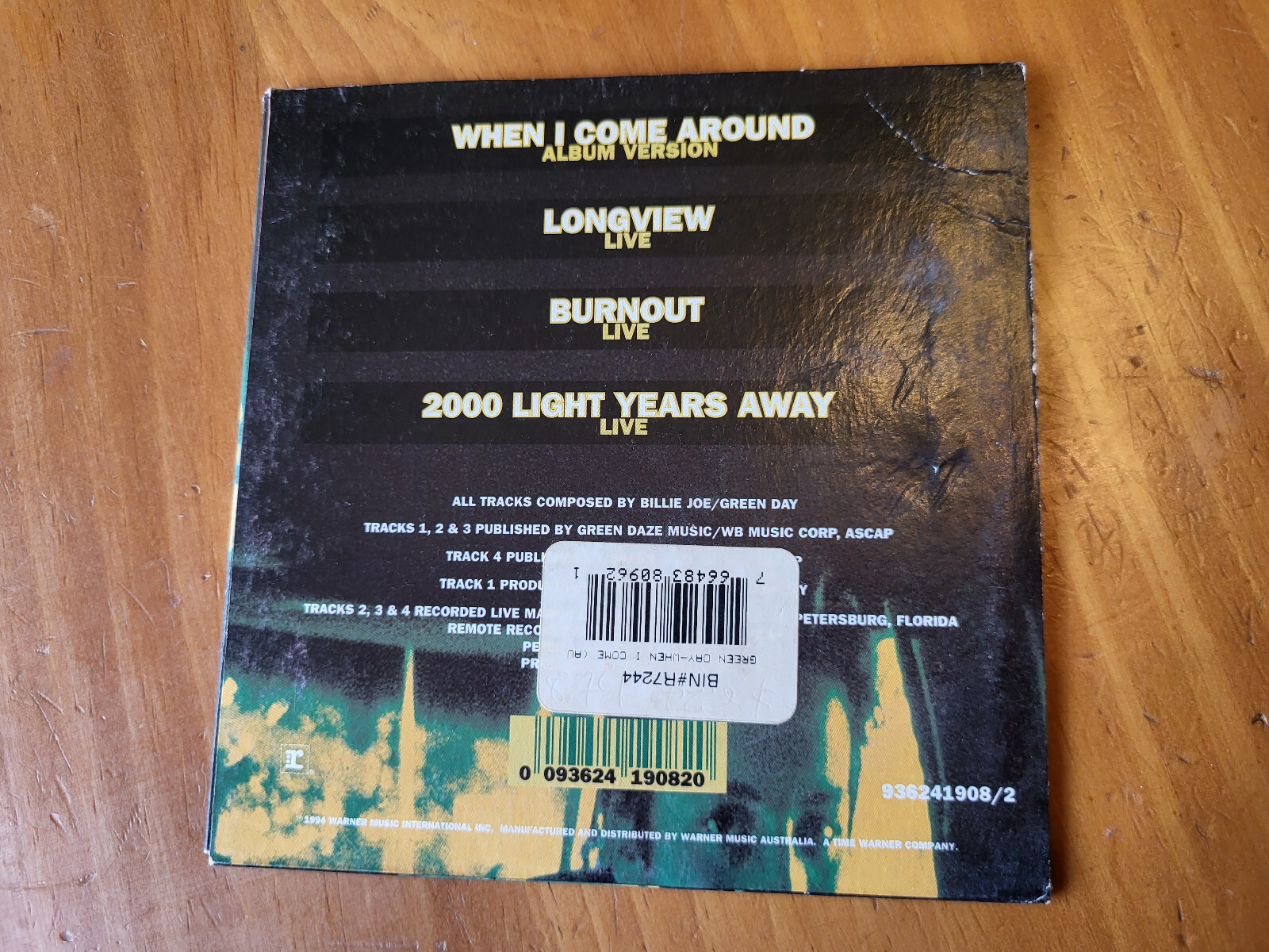 Green Day When I Come Around Dookie CD Single Import eBay