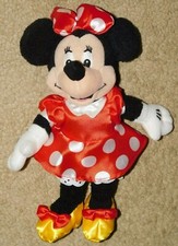 DISNEY STORE MINNIE MOUSE 9" PLUSH / STUFFED BEAN BAG TOY