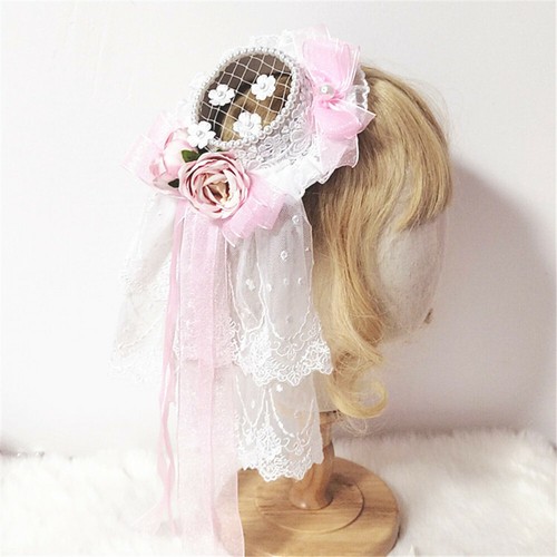 Mori Girls Floral Bowknot Lace Mini Top 