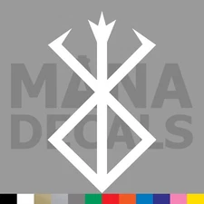 Berserker Rune Vinyl Die Cut Decal Sticker - Norse Viking Berserk Warrior
