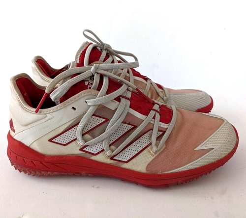 Adidas Adizero Afterburner 8 Baseball Turf Shoes Mens 8 FZ4854 Sneakers Gray Red - Picture 4 of 14