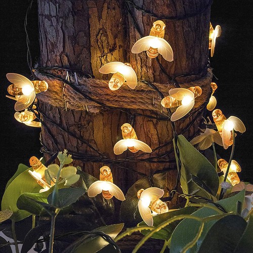 Solar Power Bee LED String Light Waterproof Garden Path Yard Decor Lamp Outdoor - Picture 14 of 42