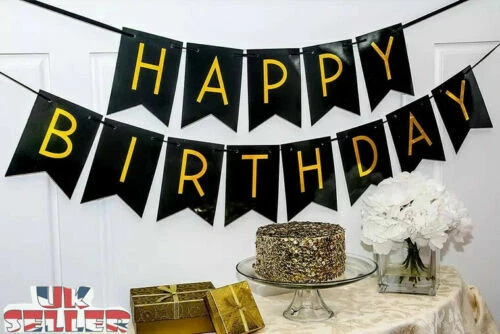 Guirnaldas de Feliz Cumpleaños 1s Bandera Bunting Pastel Cartas Colgantes Fiesta Decoración Foto 3 de 4