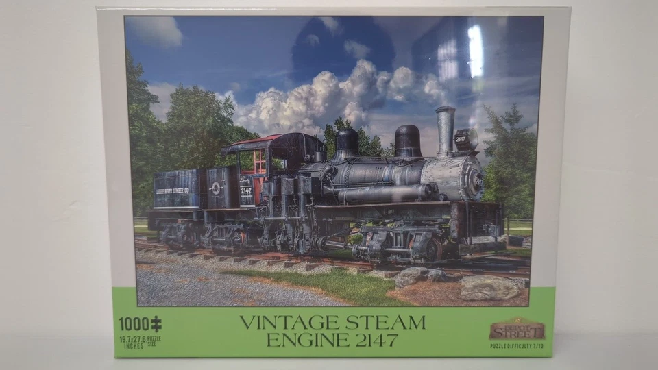 Rompecabezas grande de 1000 piezas con motor de vapor vintage, 19,7"X27,6" nuevo sellado Foto 2 de 4