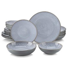 Tableware Set Stoneware Grey Dinner Service 4, 8, 12 Persons 16/32/48 Karst