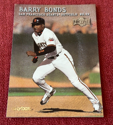 Barry Bonds #25 Skybox Fleer Metal Baseball Card Rare Availability